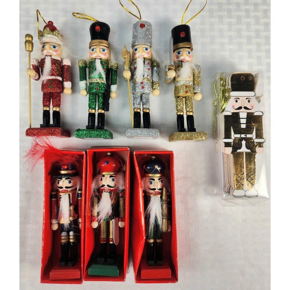 Nutcracker‎ Christmas Ornaments Decor Lot of 13